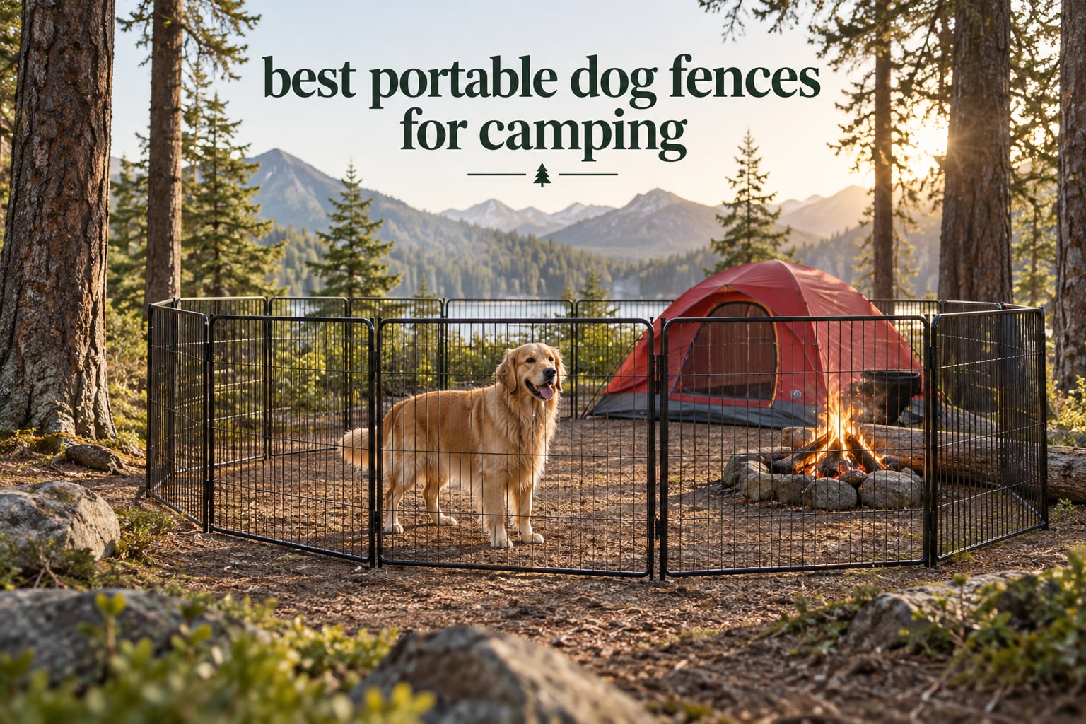 best portable dog fences for camping