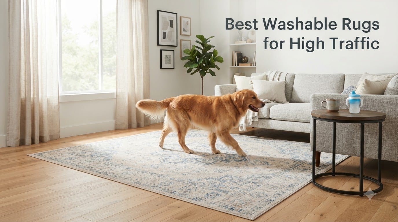 Best Washable Rugs for High Traffic