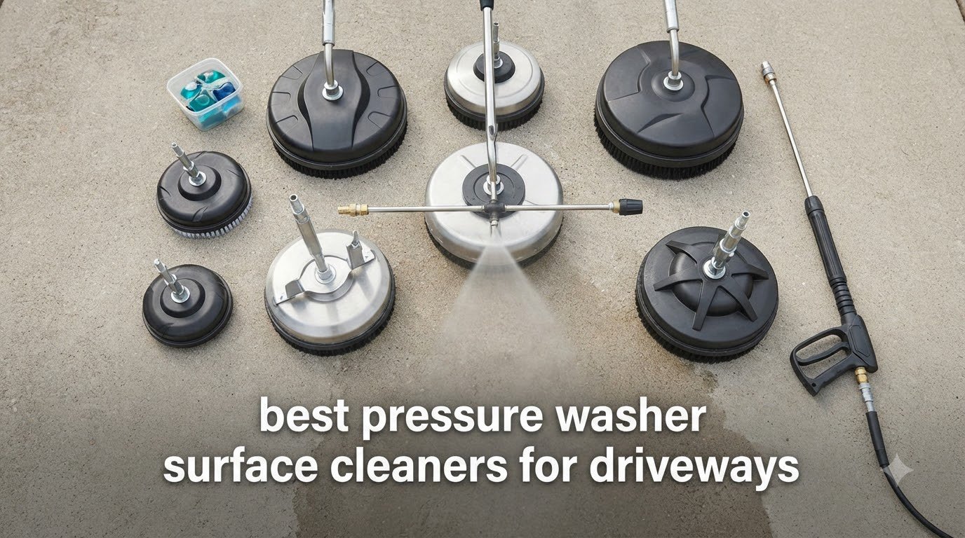 best pressure washer surface cleaners for driveways