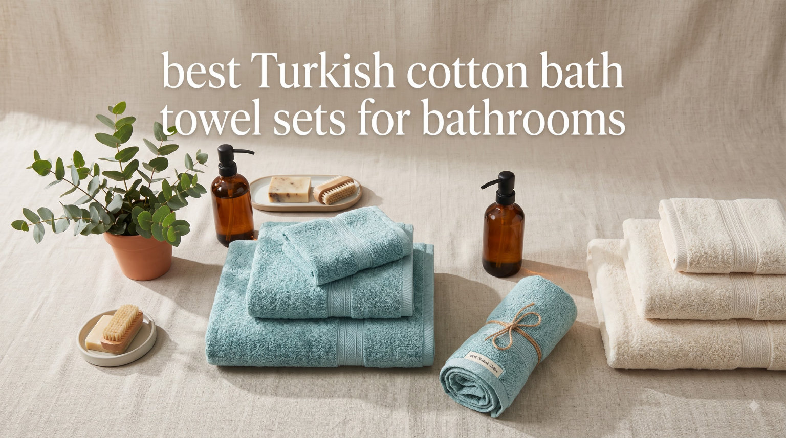 best Turkish cotton bath towel sets for bathrooms