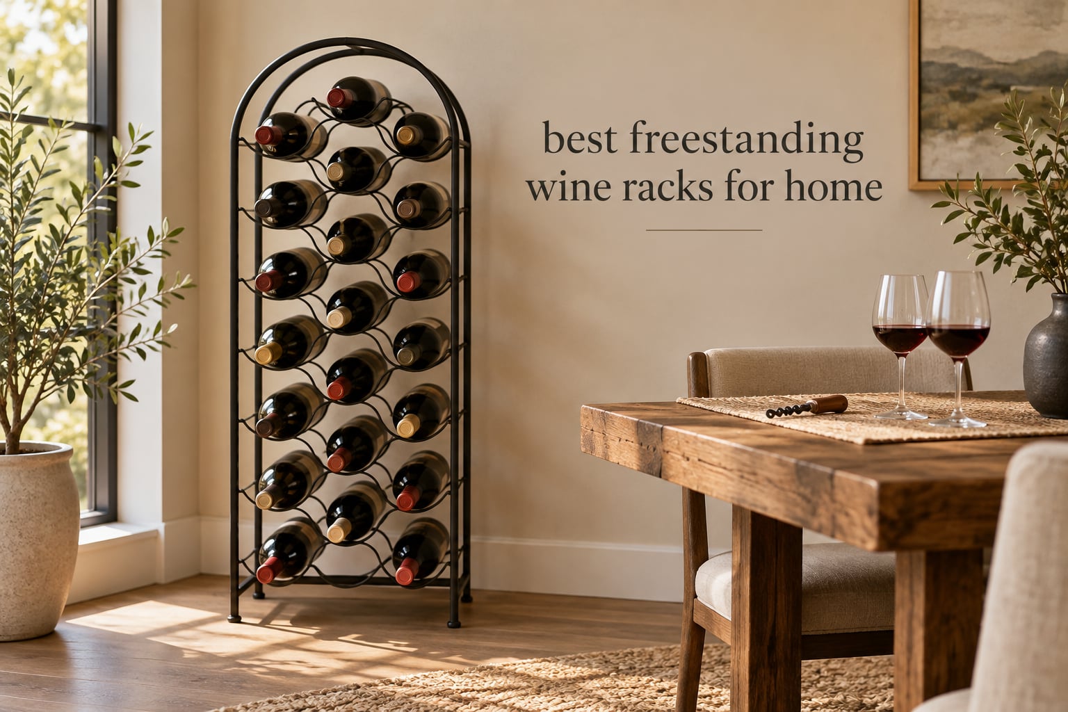 best freestanding wine racks for home