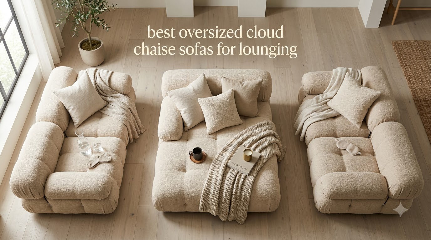 best oversized cloud chaise sofas for lounging