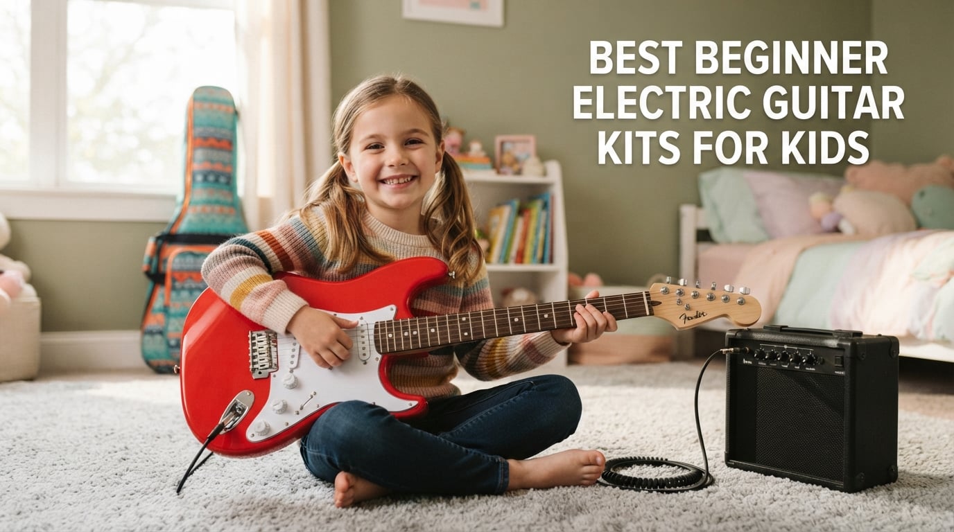 best beginner electric guitar kits for kids