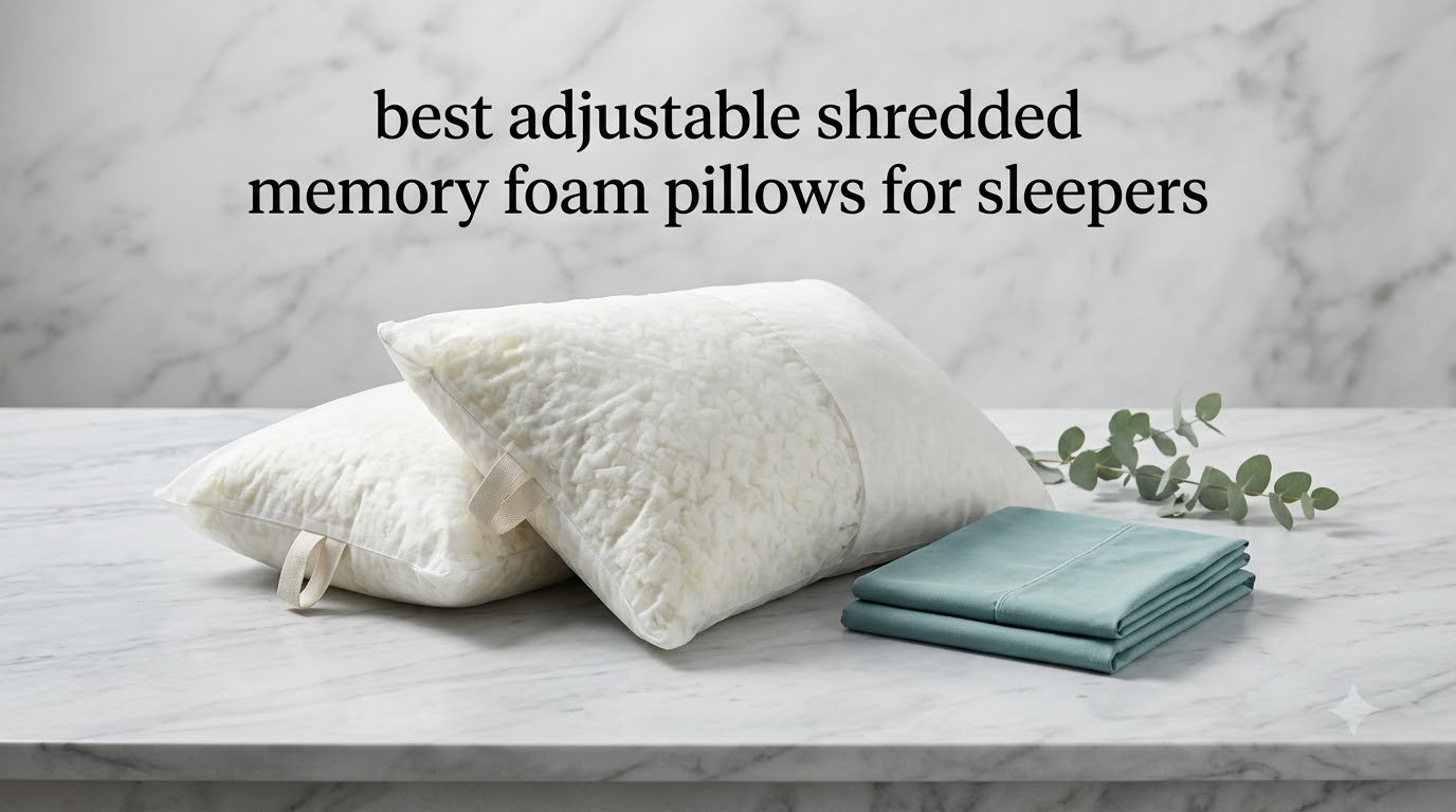 best adjustable shredded memory foam pillows for sleepers