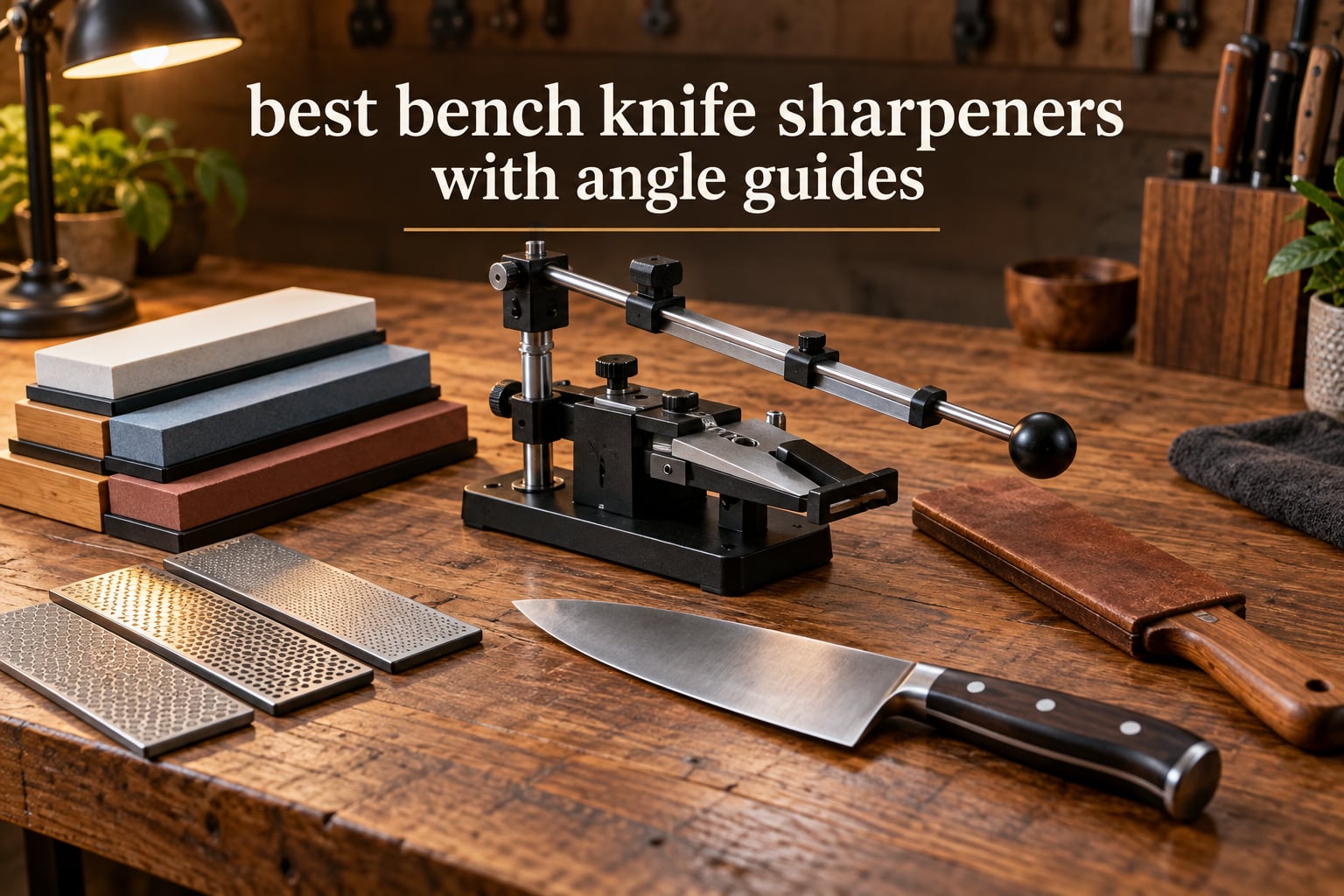 best bench knife sharpeners with angle guides