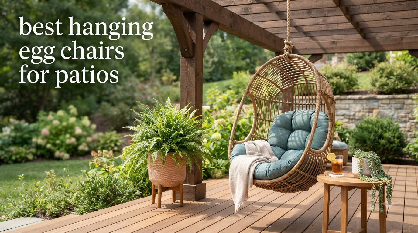 best hanging egg chairs for patios