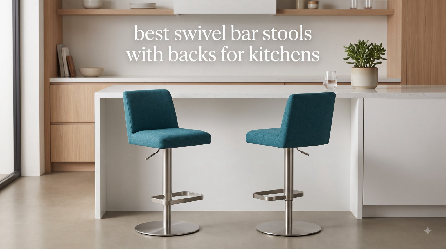 best swivel bar stools with backs for kitchens