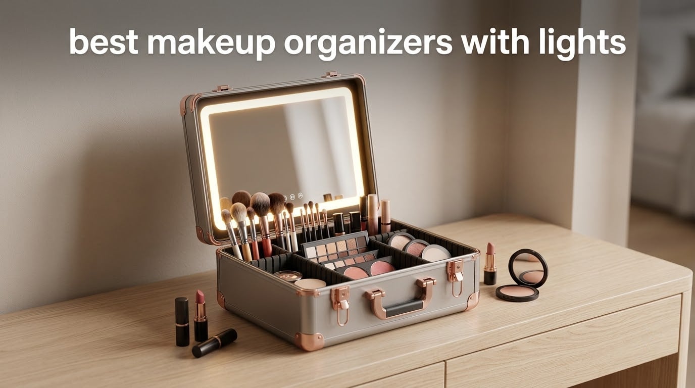best makeup organizers with lights