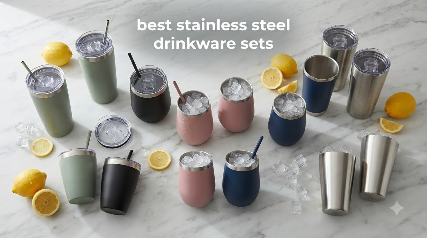 best stainless steel drinkware sets