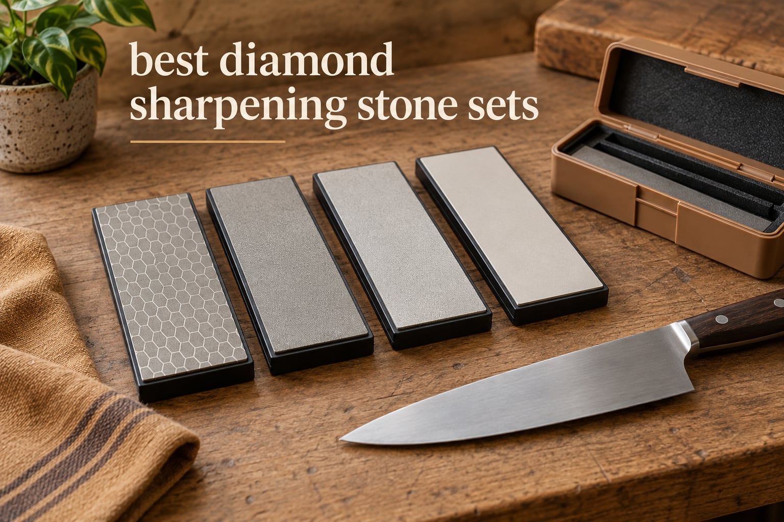 best diamond sharpening stone sets