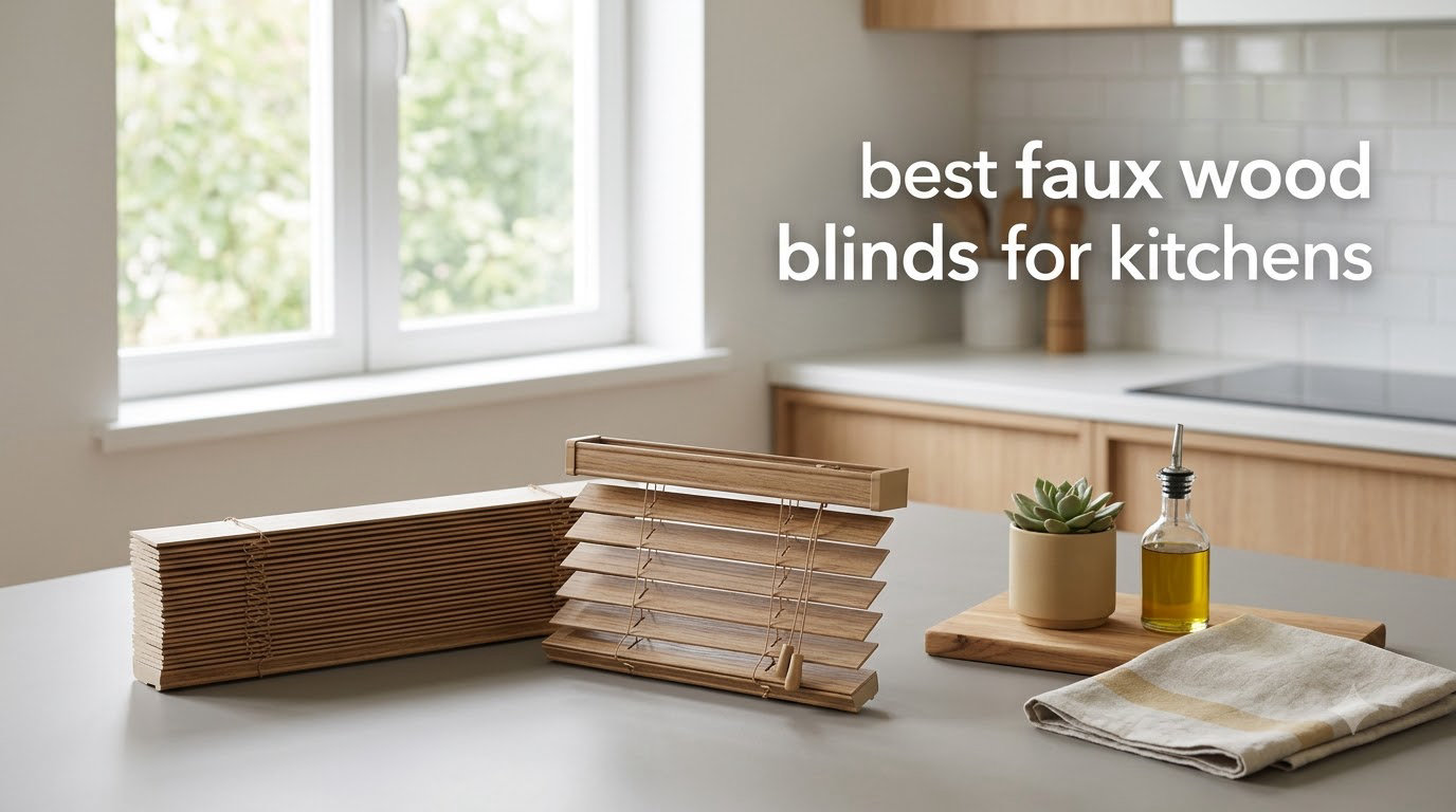 best faux wood blinds for kitchens