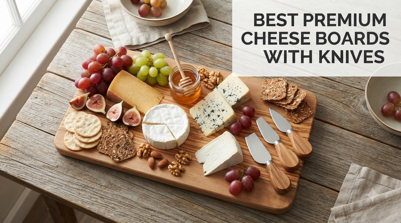 best premium cheese boards with knives