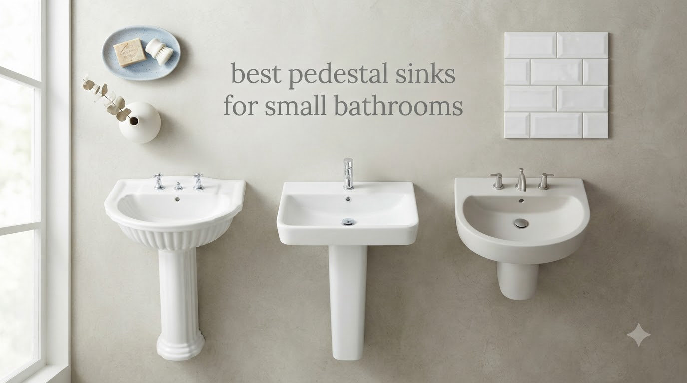 best pedestal sinks for small bathrooms