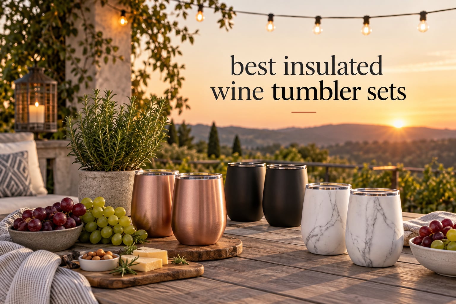 best insulated wine tumbler sets
