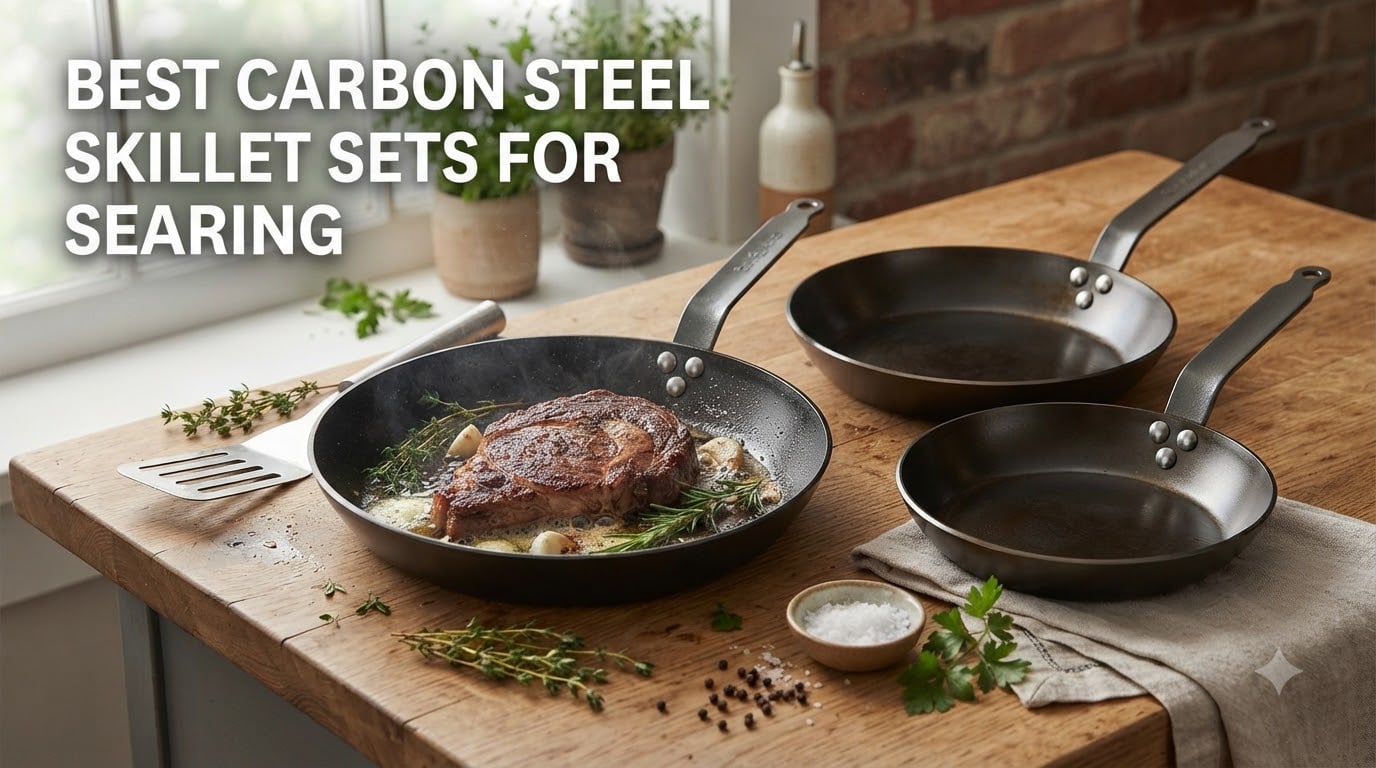best carbon steel skillet sets for searing