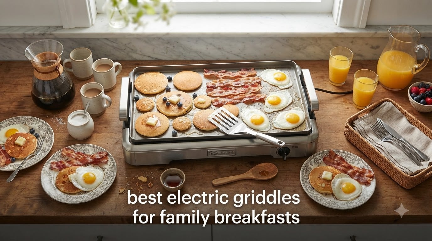 best electric griddles for family breakfasts