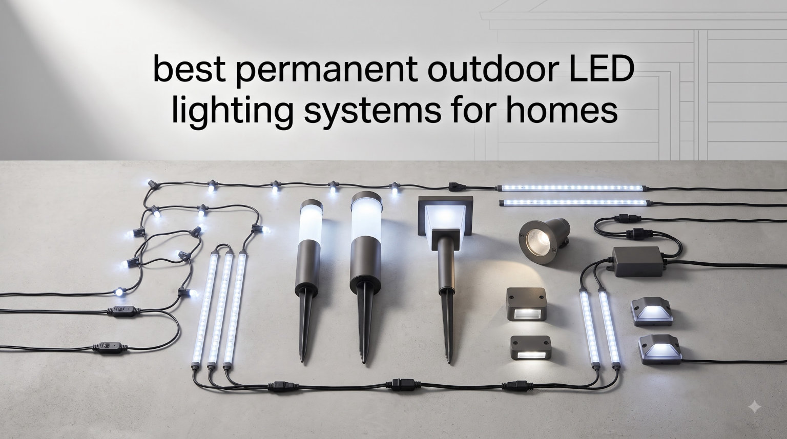 best permanent outdoor LED lighting systems for homes