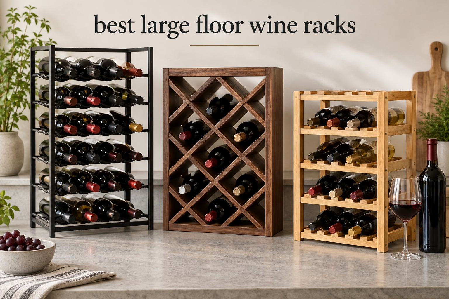 best large floor wine racks