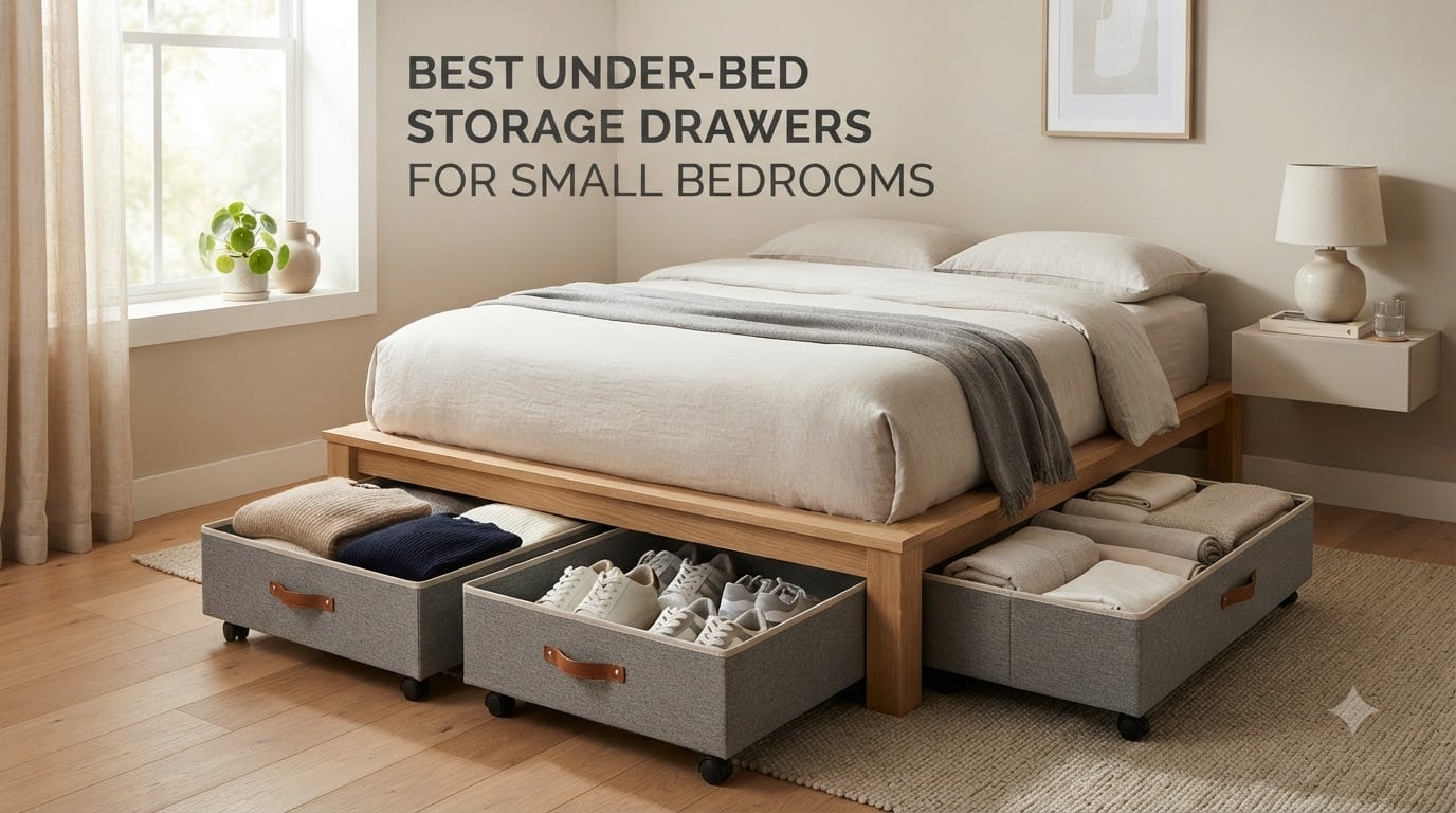 best under-bed storage drawers for small bedrooms