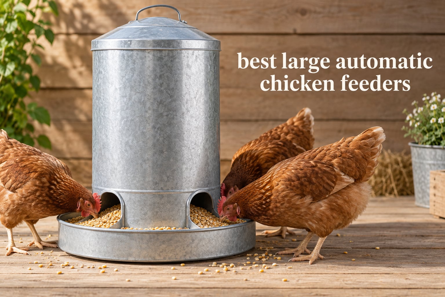 best large automatic chicken feeders