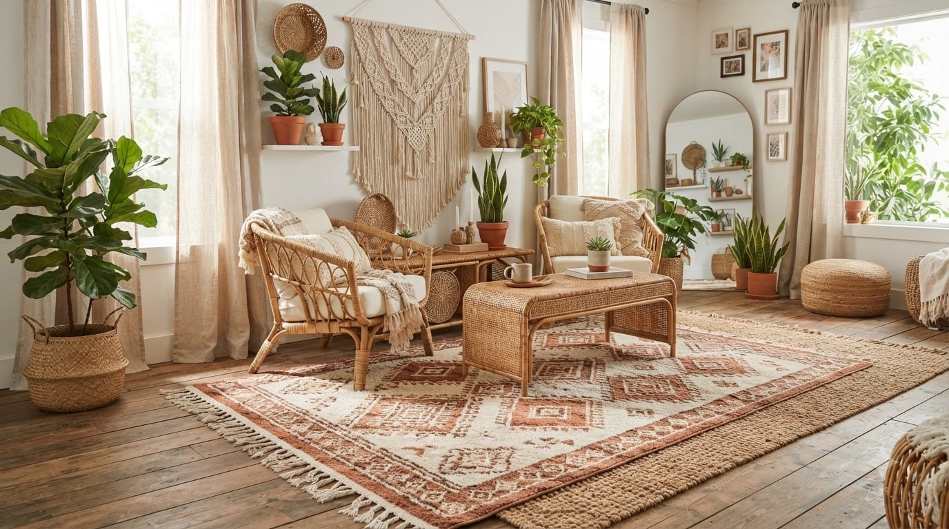 best moroccan style area rugs for boho decor