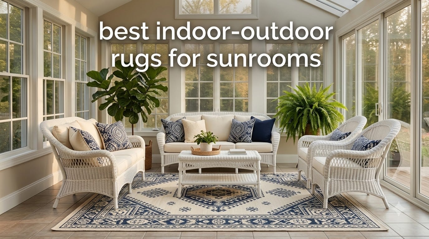 best indoor-outdoor rugs for sunrooms