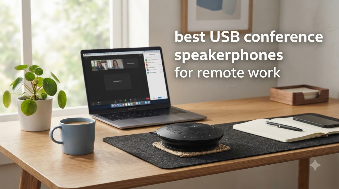 best USB conference speakerphones for remote work