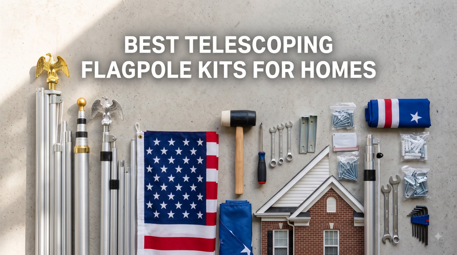 best telescoping flagpole kits for homes