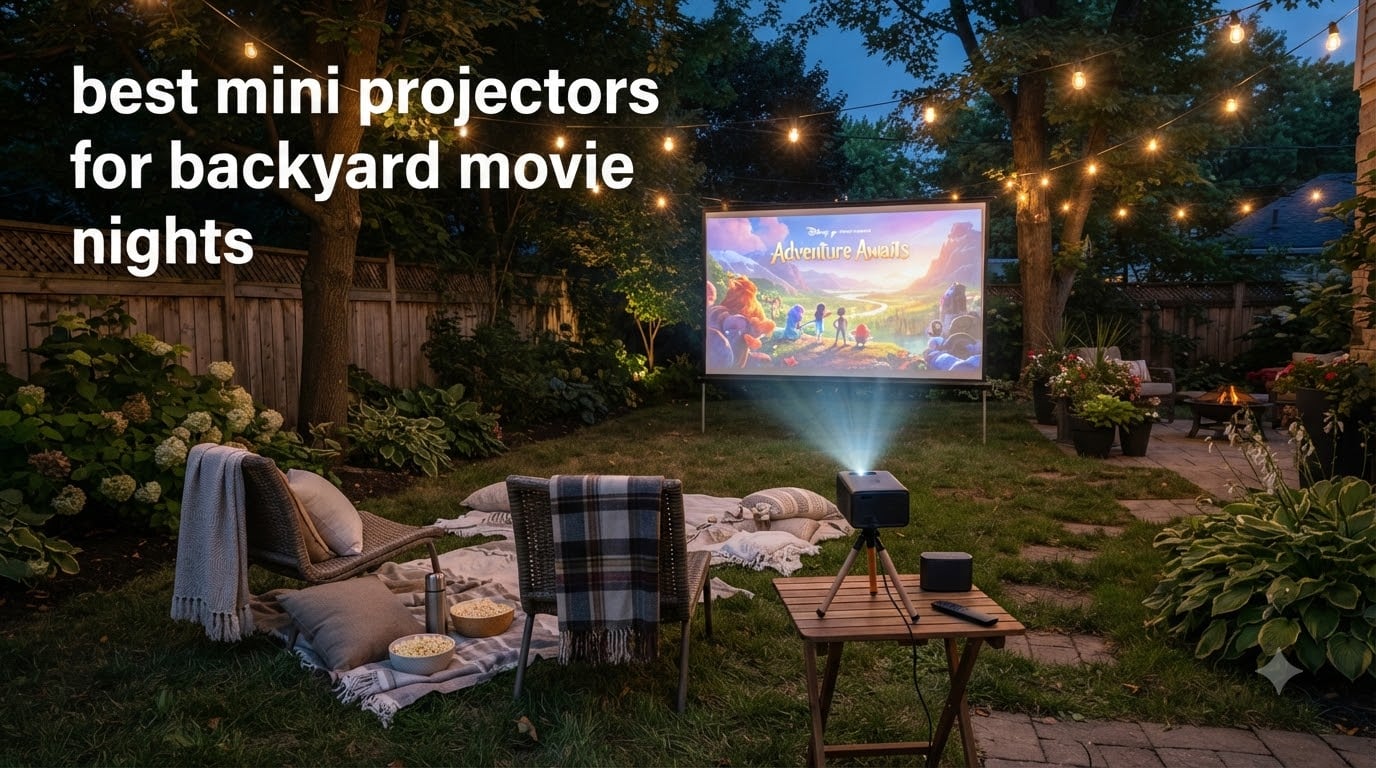 best mini projectors for backyard movie nights