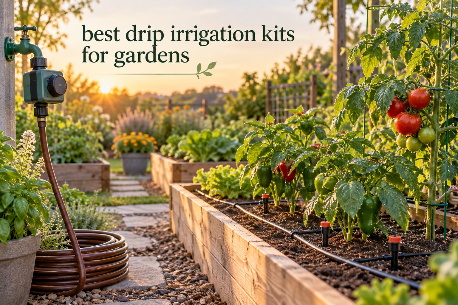 best drip irrigation kits for gardens