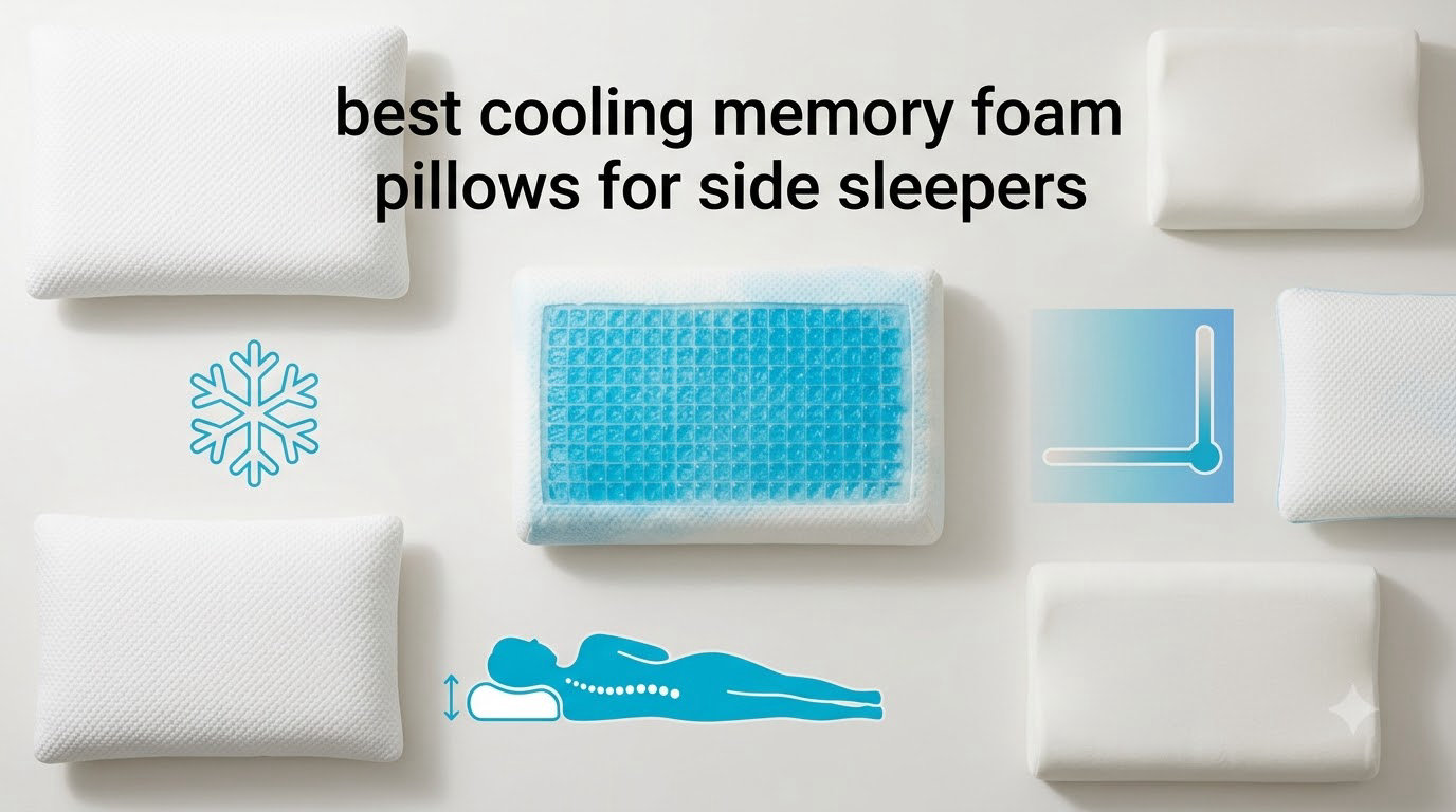 best cooling memory foam pillows for side sleepers