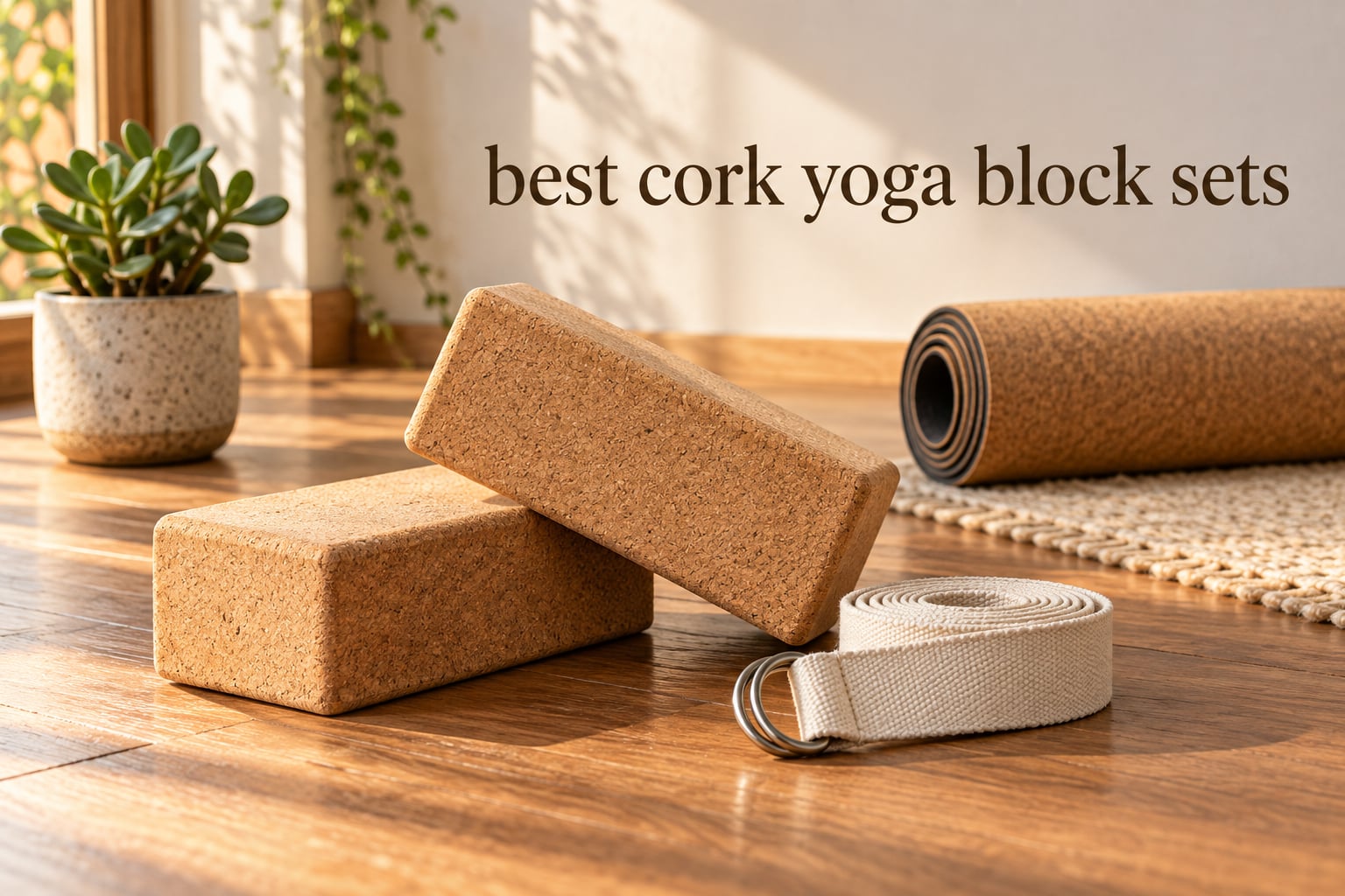 best cork yoga block sets