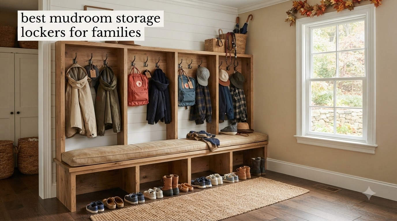 best mudroom storage lockers for families