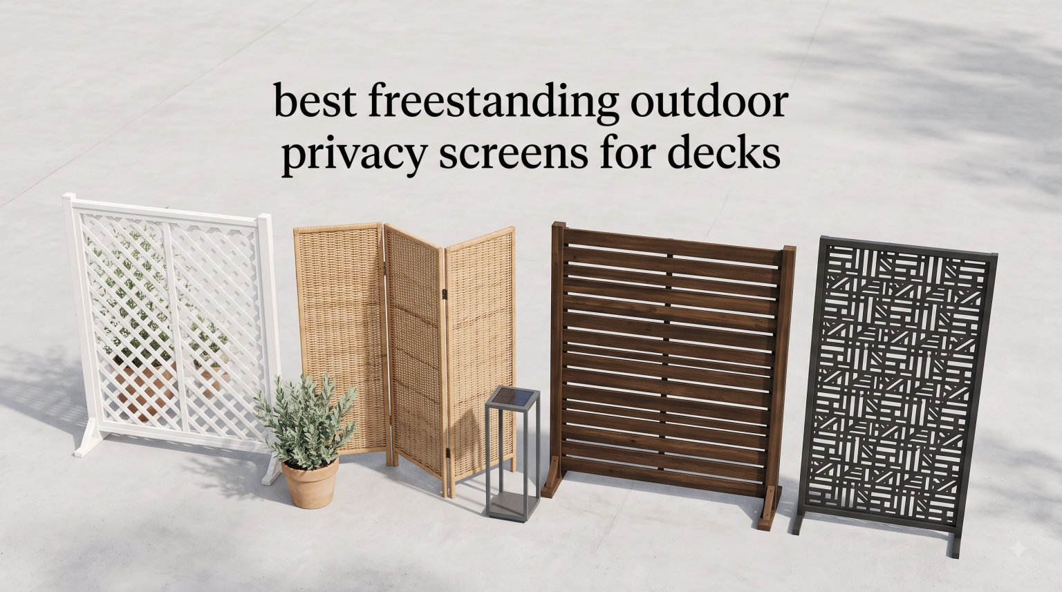 best freestanding outdoor privacy screens for decks