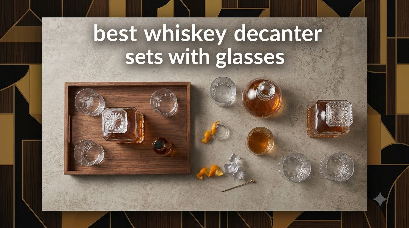 best whiskey decanter sets with glasses