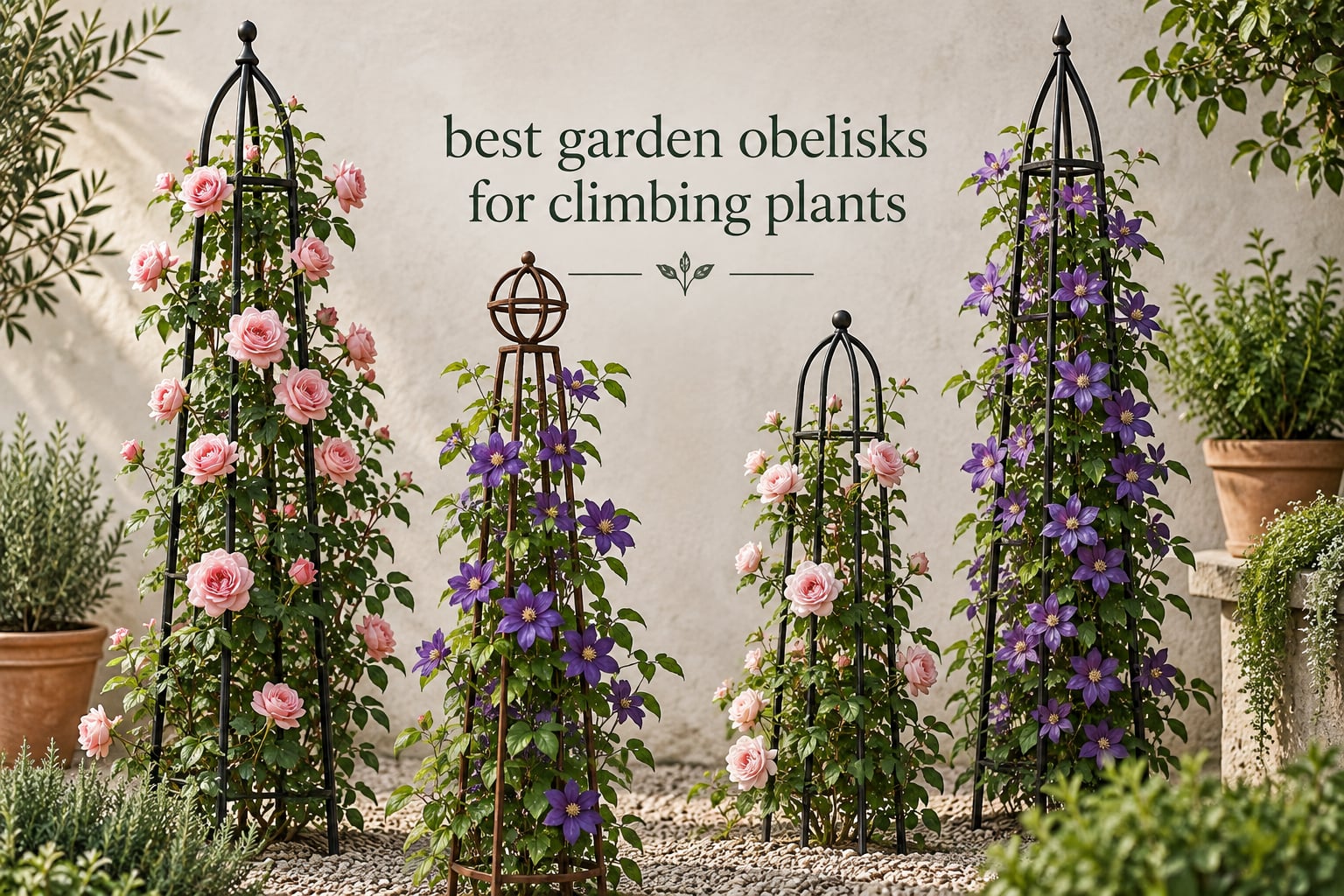 best garden obelisks for climbing plants