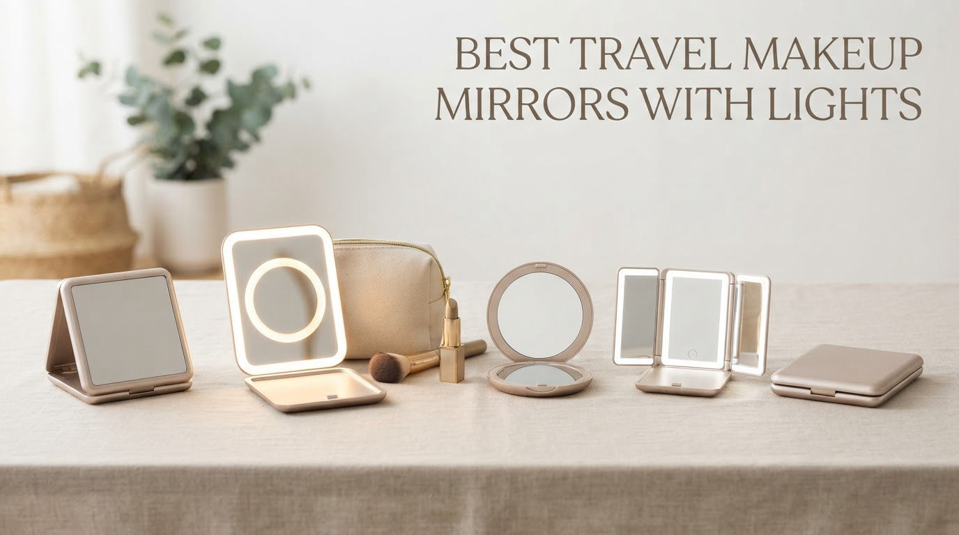 best travel makeup mirrors with lights