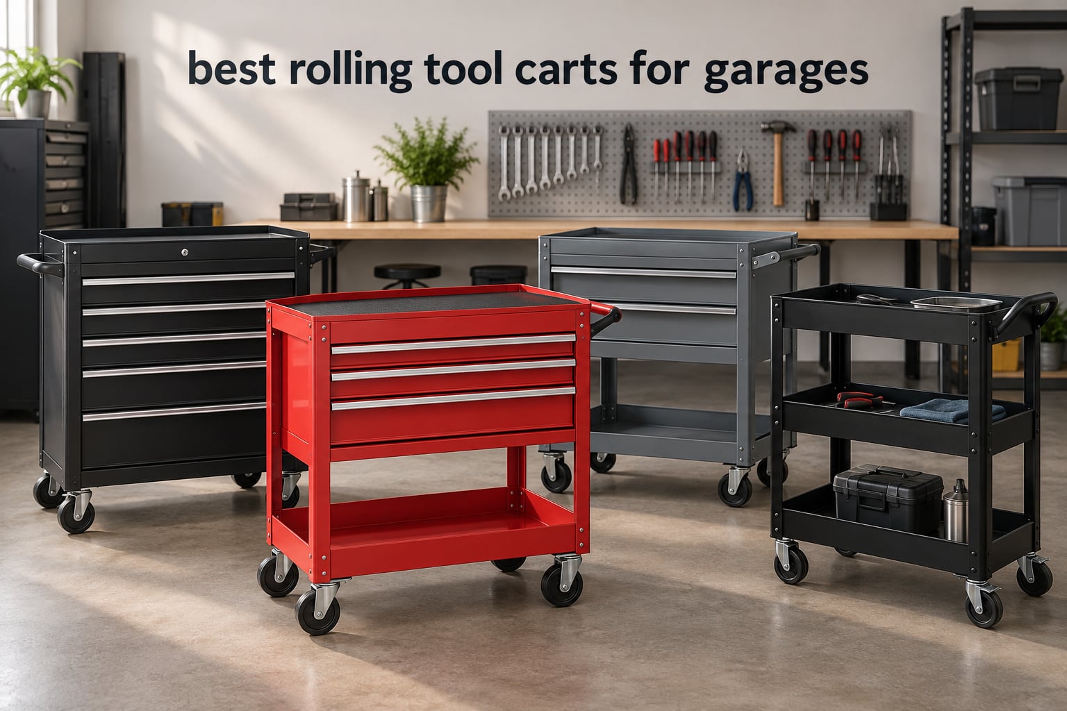 best rolling tool carts for garages