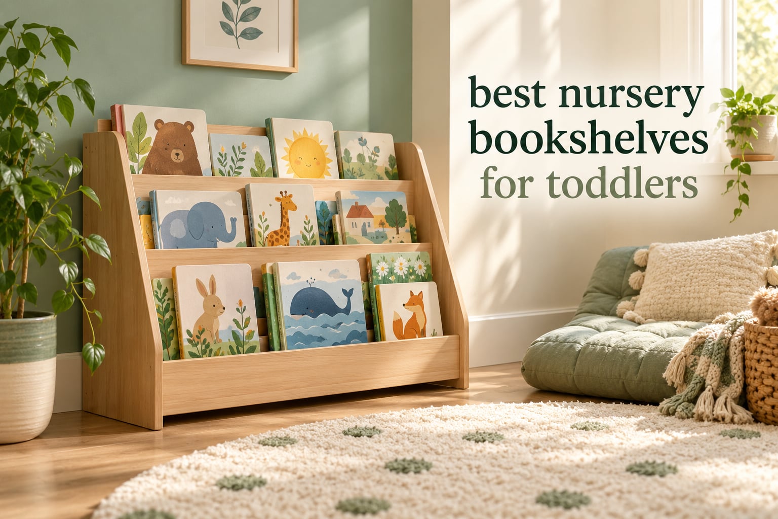 best nursery bookshelves for toddlers