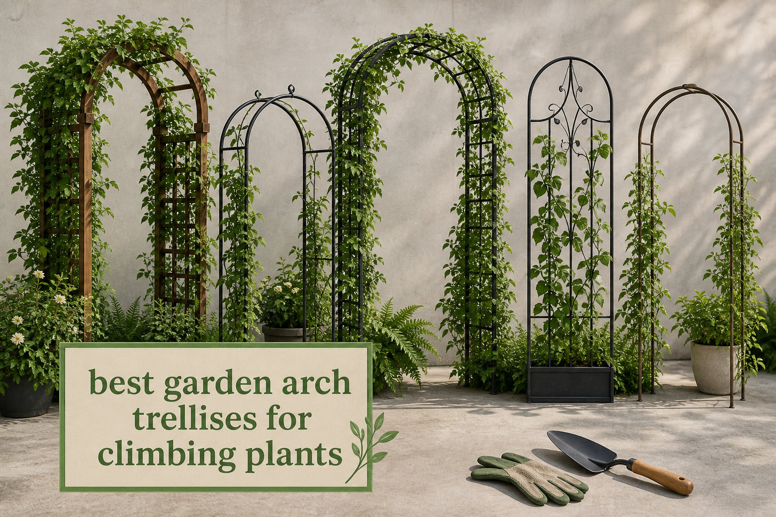 best garden arch trellises for climbing plants