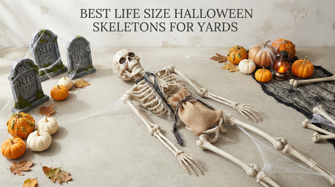 best life size Halloween skeletons for yards