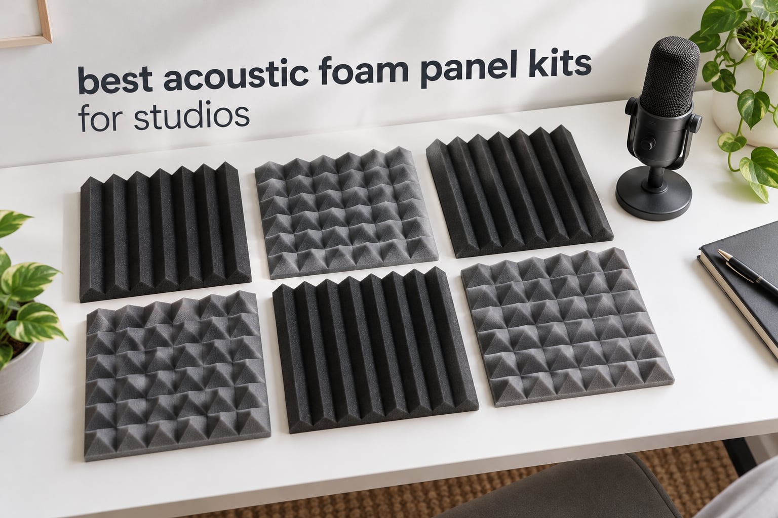 best acoustic foam panel kits for studios
