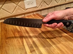 Mercer Culinary M20707 Genesis 7-Inch Santoku Knife,Black customer photo 2