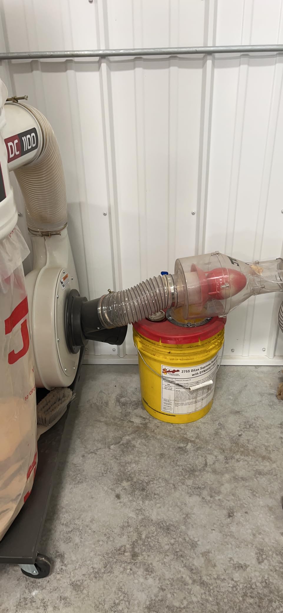 JET Vortex Cone Dust Collector, 5-Micron Bag Filter, 1-1/2 HP, 115/230V 1Ph (DC-1100VX-5M) customer photo 2