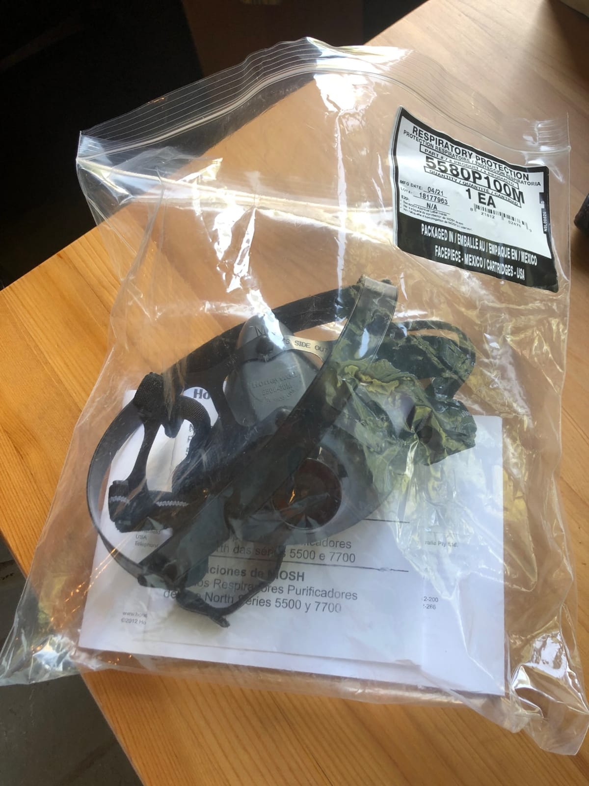 North Honeywell 5500 Series Half Mask Respirator Medium and 2 P100 filters (Bundle Pack) customer photo 1