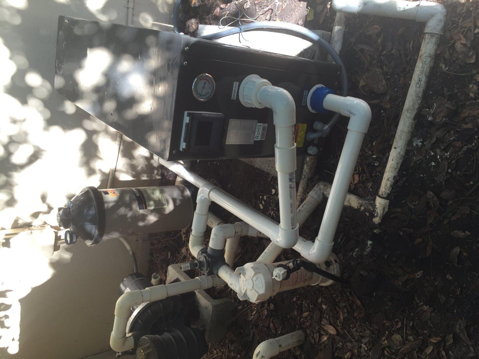FibroPool Pool Heat Pump - 55,000 BTU Electric - FH255 - Titanium customer photo 1