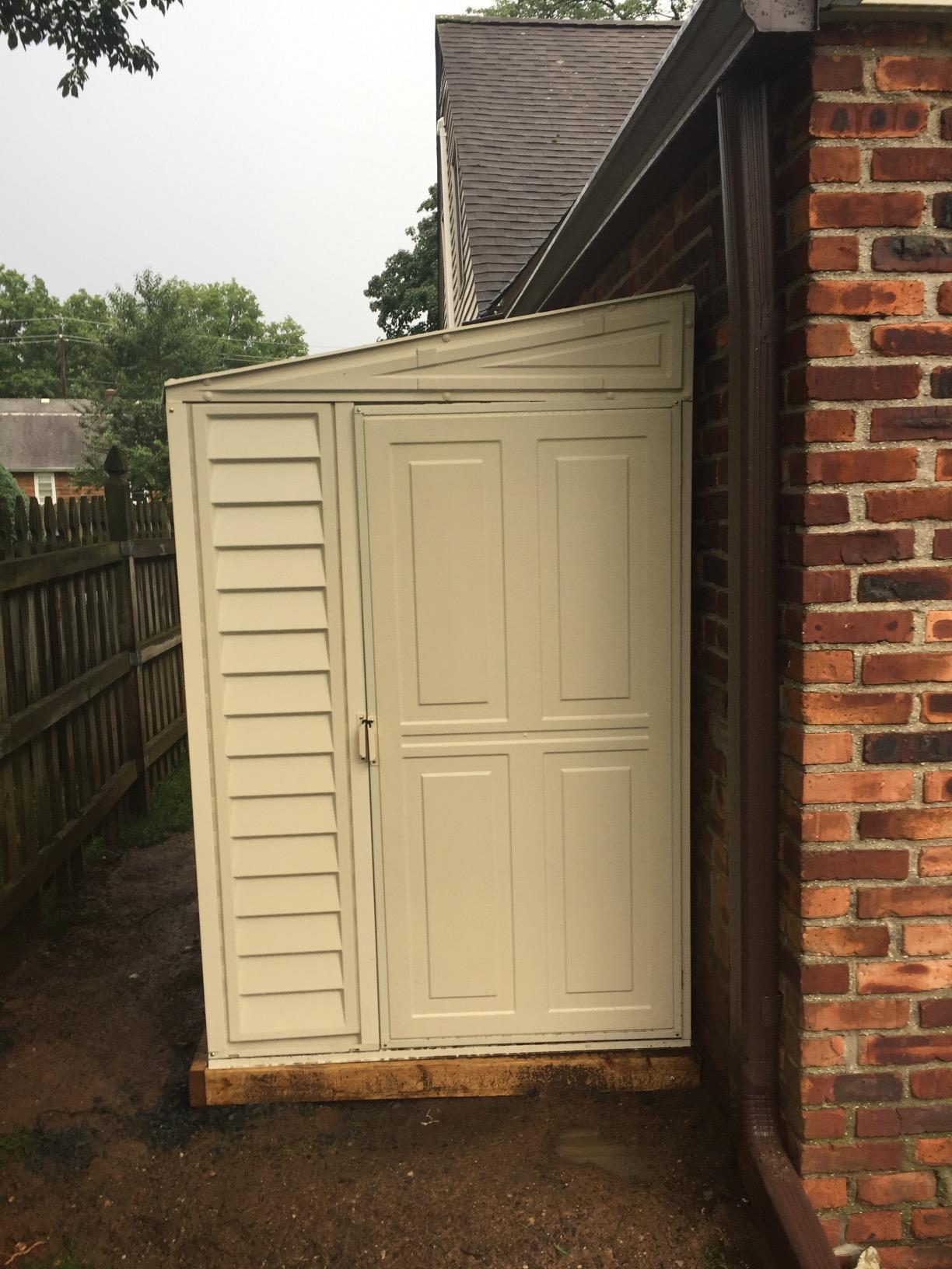 Duramax SideMate 4x8 Vinyl Resin Outdoor Storage Shed with Foundation Kit customer photo 1