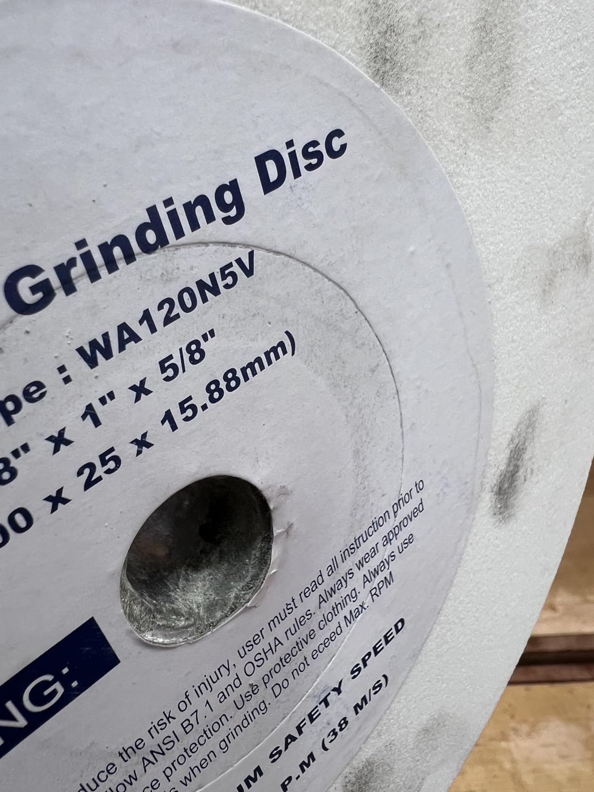 RIKON Professional Power Tools, 80-805, 8†Slow Speed Bench Grinder, Powerful Shop Table Tool, Perfect for Sharpening, With Anti-Vibration Rubber Feet customer photo 1