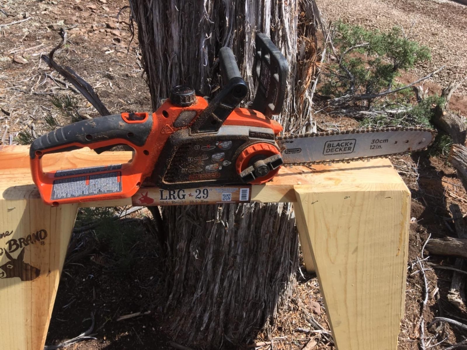 BLACK+DECKER 40V MAX Electric Chainsaw Cordless, 12 Inch Battery Chainsaw, Battery and Charger Included, Longer Runtime, Lightweight Rechargeable (LCS1240) customer photo 1