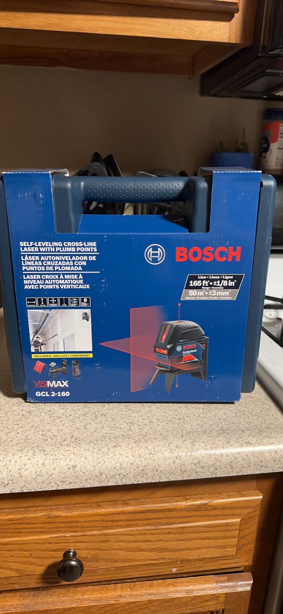 BOSCH GCL 2-160 Self-Leveling Cross-Line Laser with Plumb Points customer photo 2